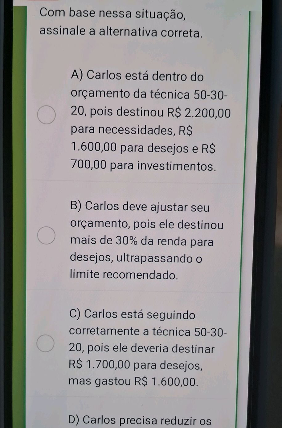 Com base nessa situação, assinale a | StudyX