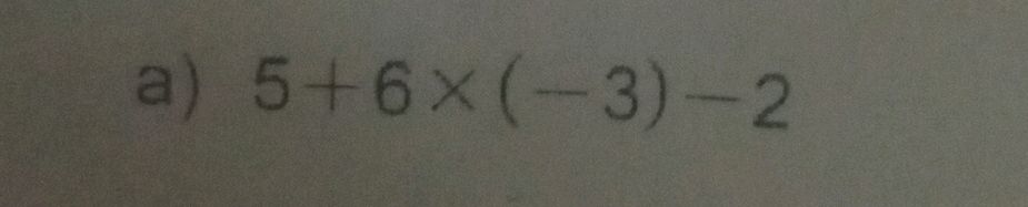 Order of operations: Solve $5 + 6 \times | StudyX