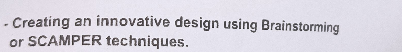 - Creating an innovative design using | StudyX