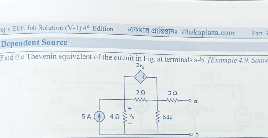 Find the Thevenin equivalent of the circuit | StudyX