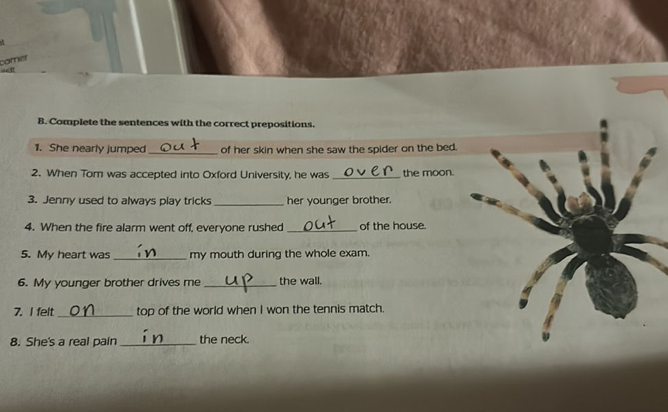B. Complete the sentences with the correct | StudyX