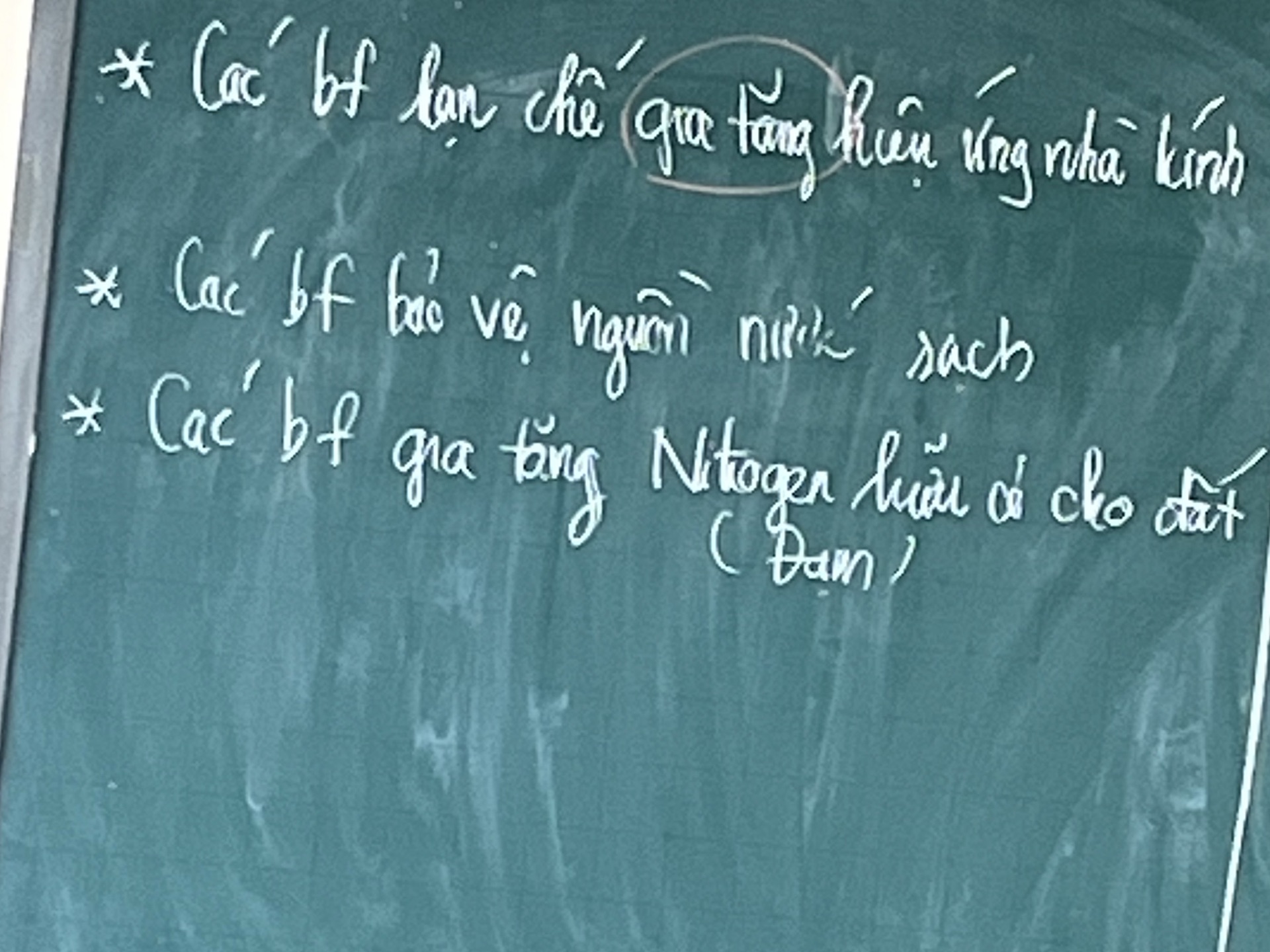 * Các bf lạn chế gia tăng hiệu ứng nhà kính | StudyX