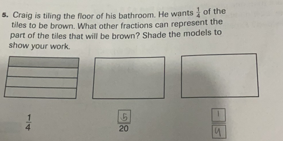 Tile Frac 5. Craig is tiling the floor of his | StudyX