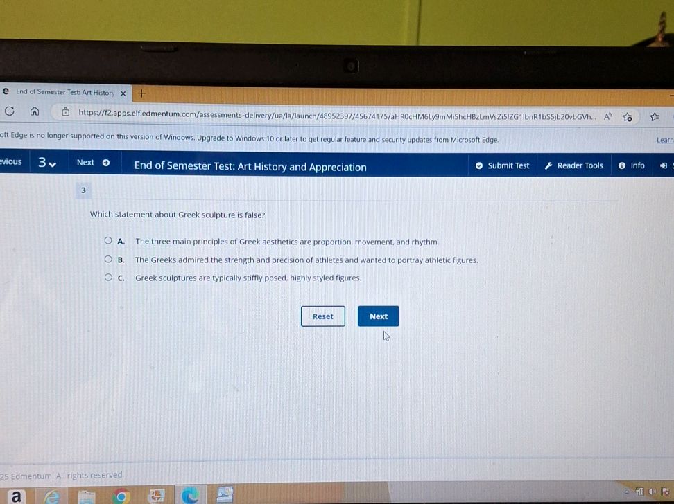 Which Statement About Greek Sculpture Is False