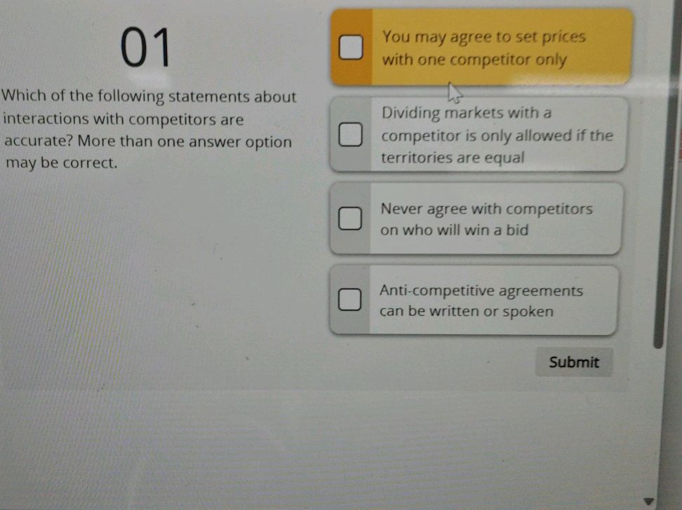 Which Of The Following Statements About