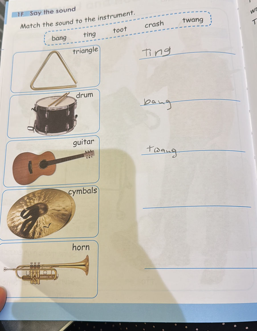1F Say the sound Match the sound to the | StudyX