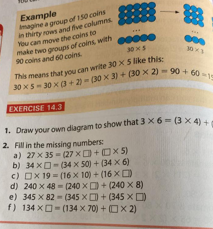 1. Draw your own diagram to show that 3 × 6 | StudyX