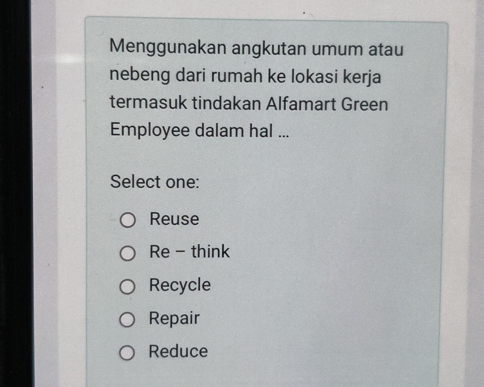 Reduce Questions Menggunakan angkutan umum atau nebeng dari | StudyX