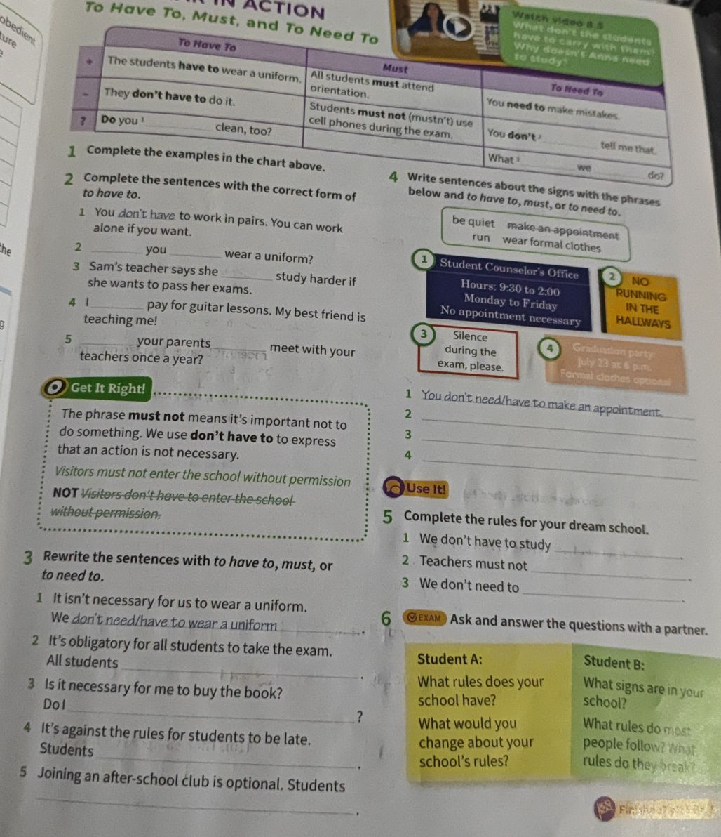 1 Complete the examples in the chart above. | StudyX