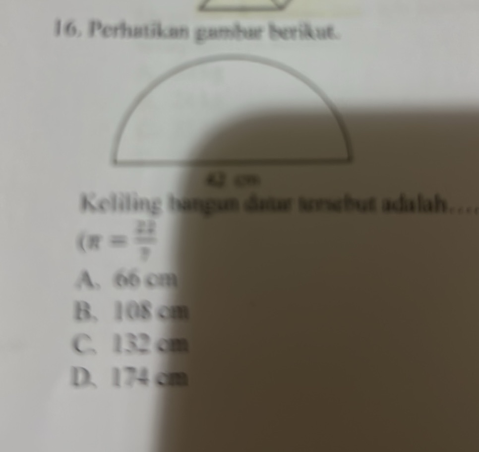 16. Perhatikan gambar berikut. Keliling | StudyX