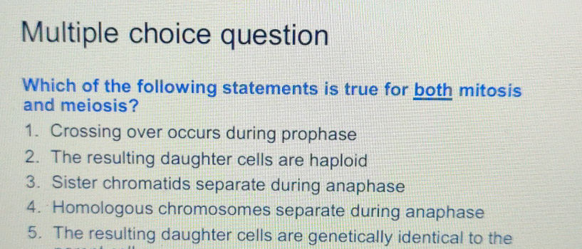 Which of the following statements is true | StudyX