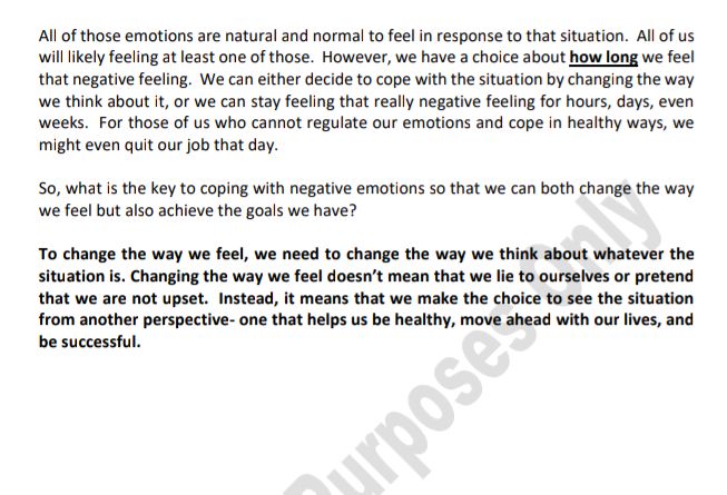 All of those emotions are natural and normal | StudyX