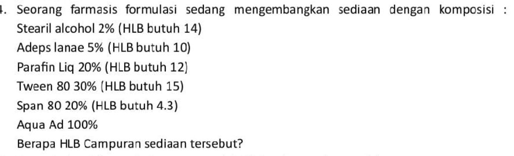 Seorang farmasis formulasi sedang | StudyX