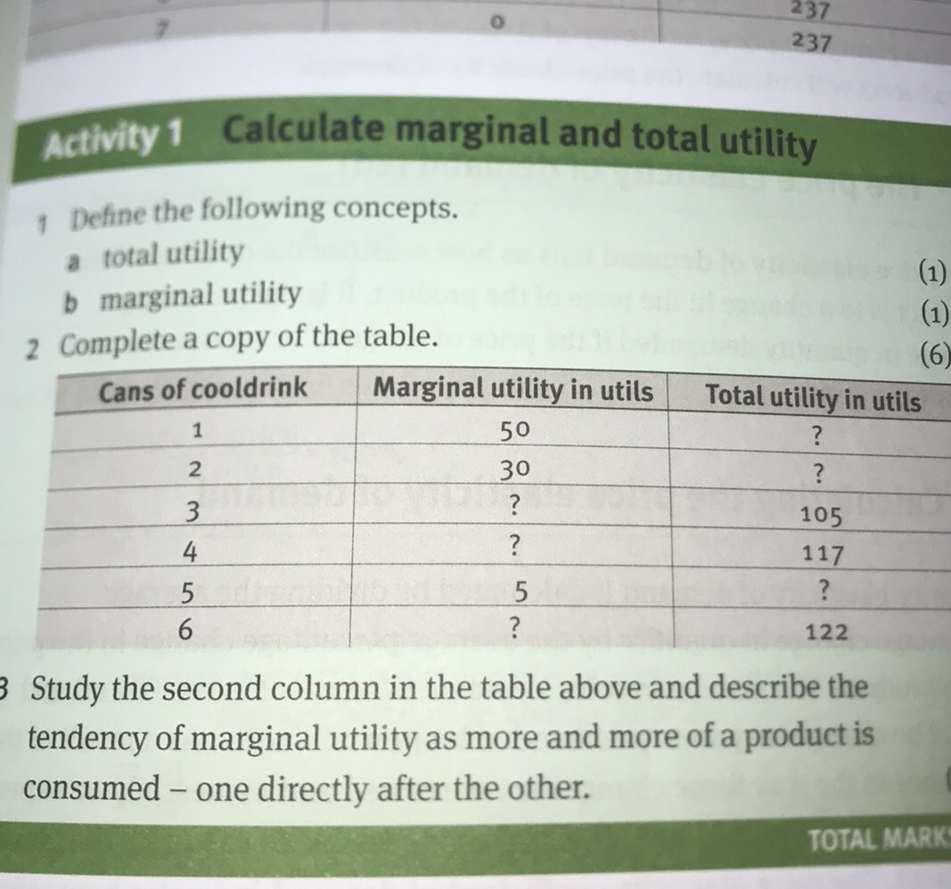 1 Define the following concepts. a total | StudyX