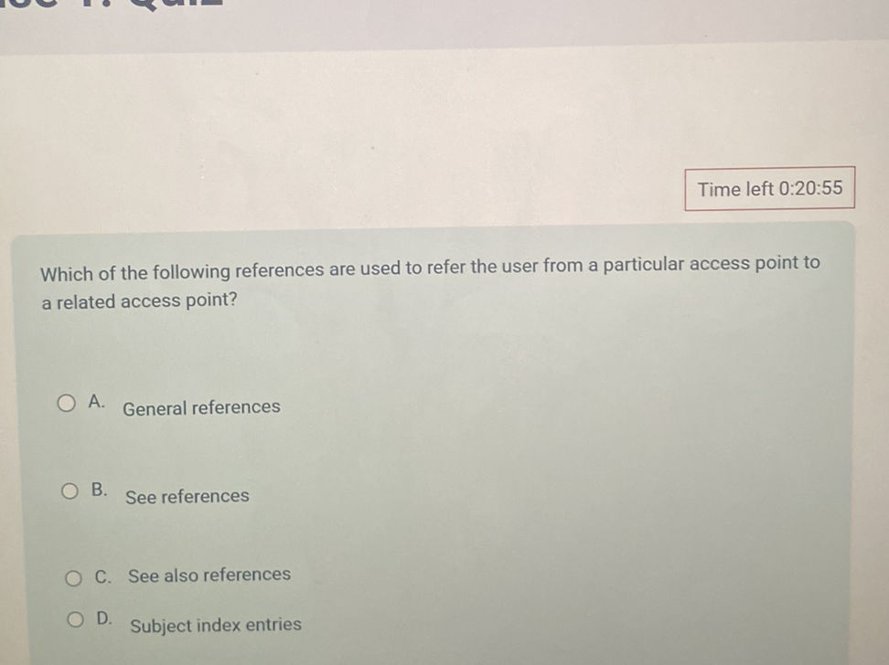 See Reference Which of the following references are used | StudyX
