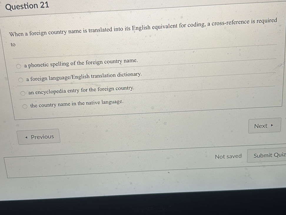 When a foreign country name is translated | StudyX