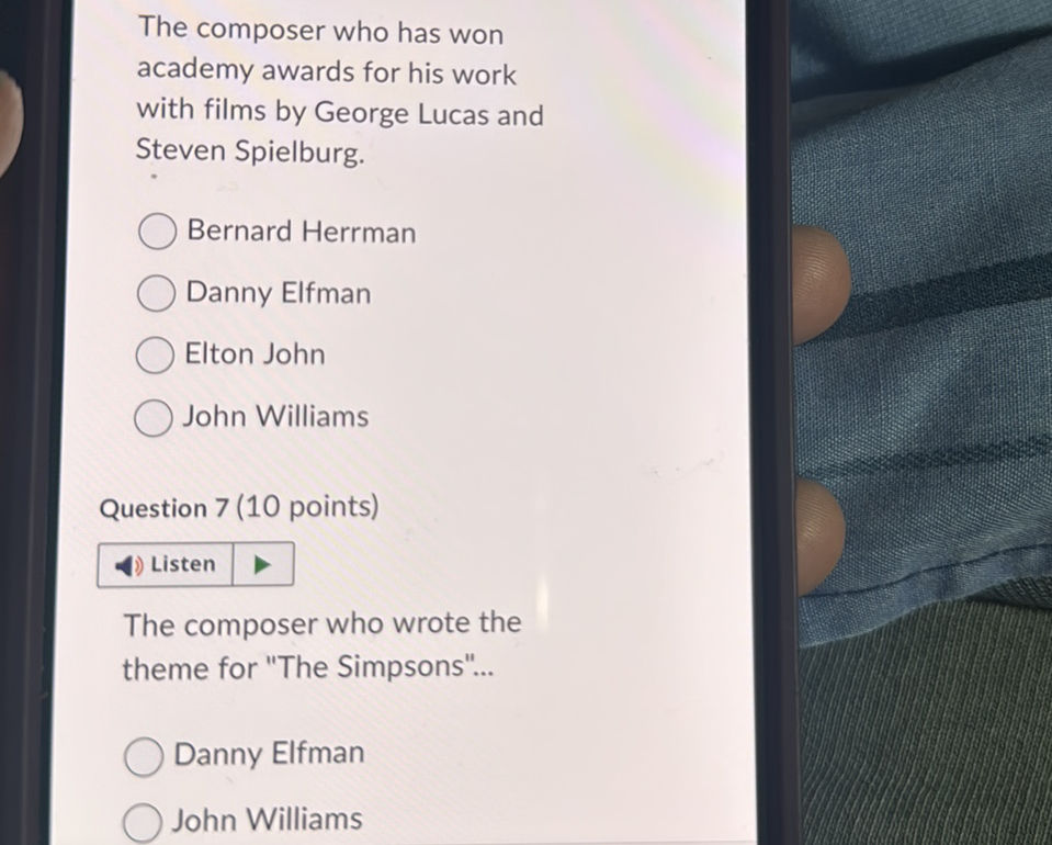 The composer who has won academy awards for | StudyX