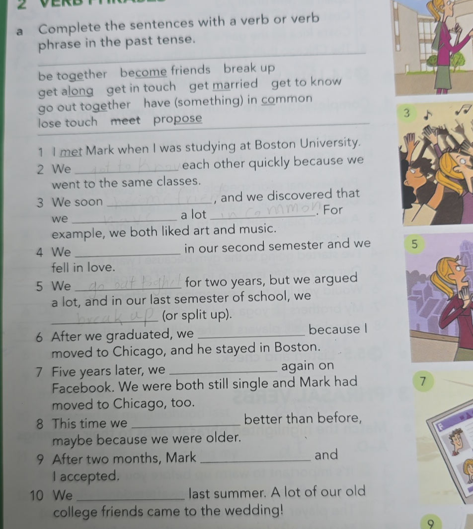 Complete the sentences with a verb or verb | StudyX