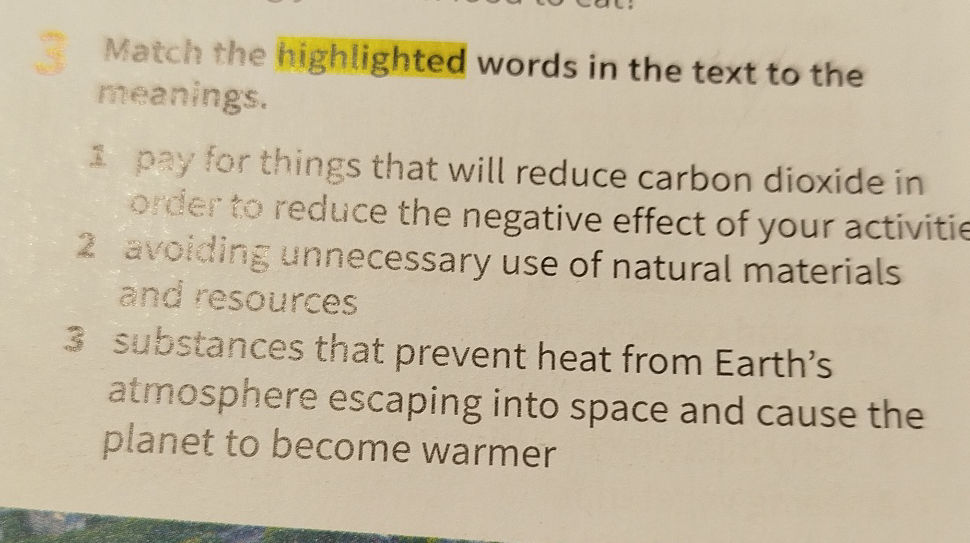 3 Match the highlighted words in the text to | StudyX