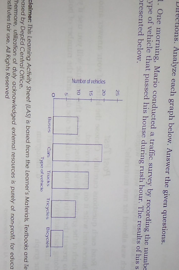 Directions. Analyze each graph below. Answer | StudyX