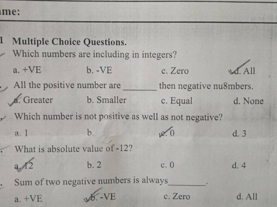 1 Multiple Choice Questions. Which numbers | StudyX