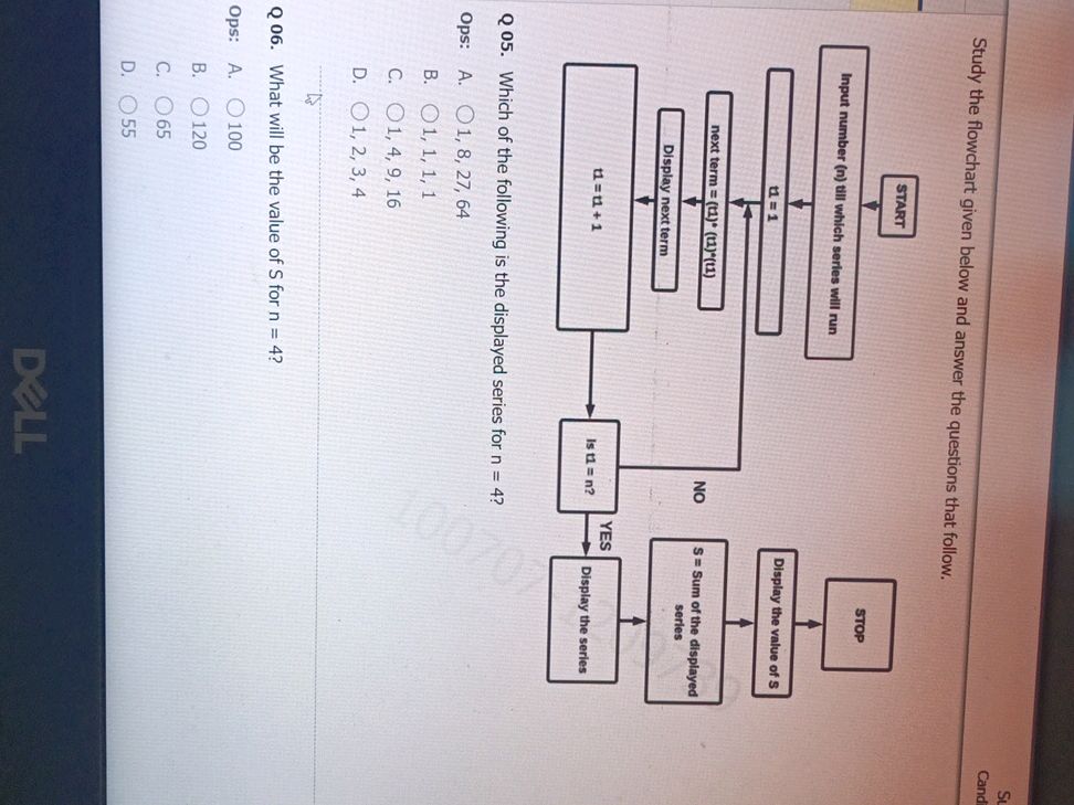 Study the flowchart given below and answer | StudyX