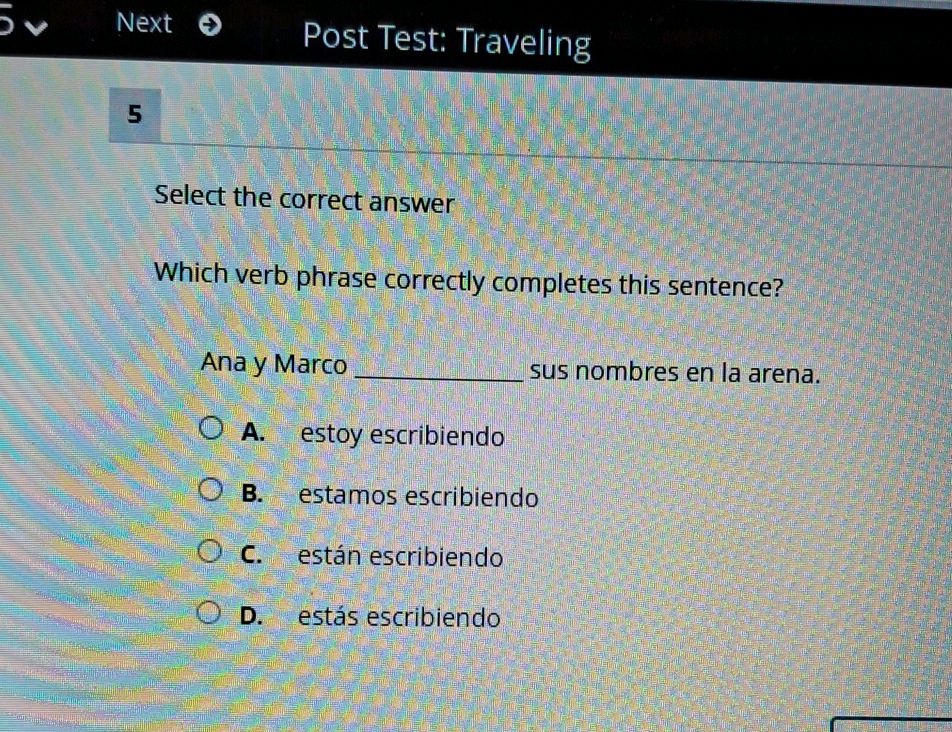Select the correct answer Which verb phrase | StudyX