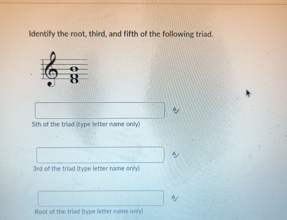 Identify the root, third, and fifth of the | StudyX