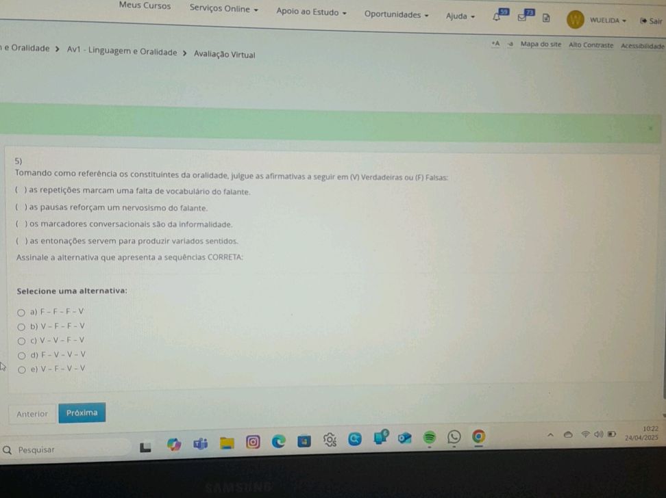5) Tomando como referência os constituintes | StudyX
