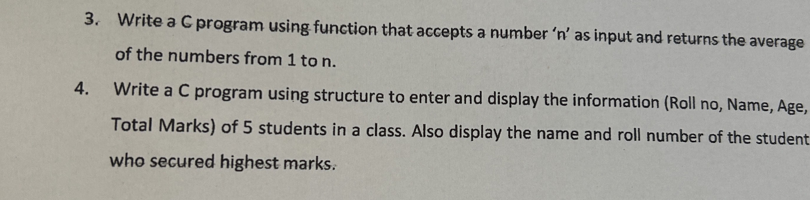 3. Write a C program using function that | StudyX