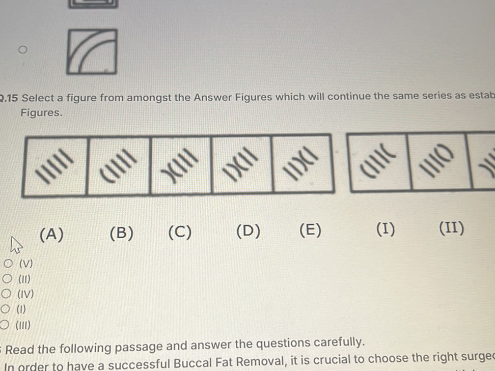 Q.15 Select a figure from amongst the Answer | StudyX