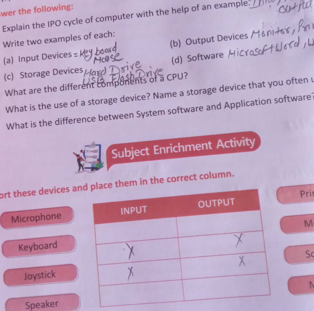 Explain the IPO cycle of computer with the | StudyX