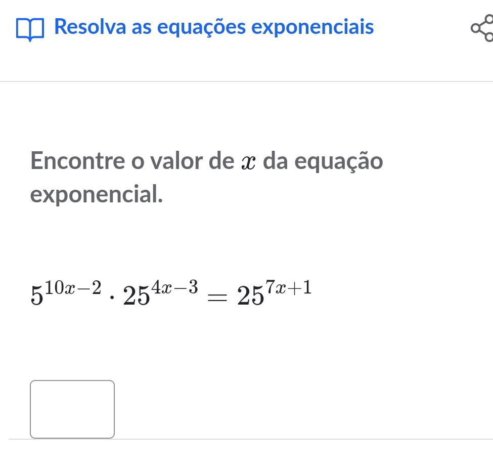 Encontre o valor de $x$ da equação | StudyX