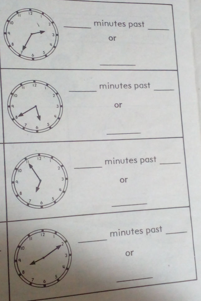 The image shows four clocks. For each clock, | StudyX