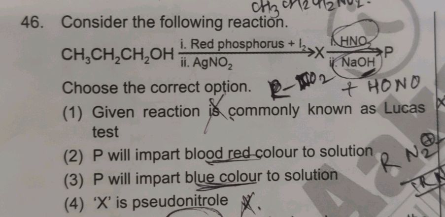 46. Consider the following reaction. | StudyX