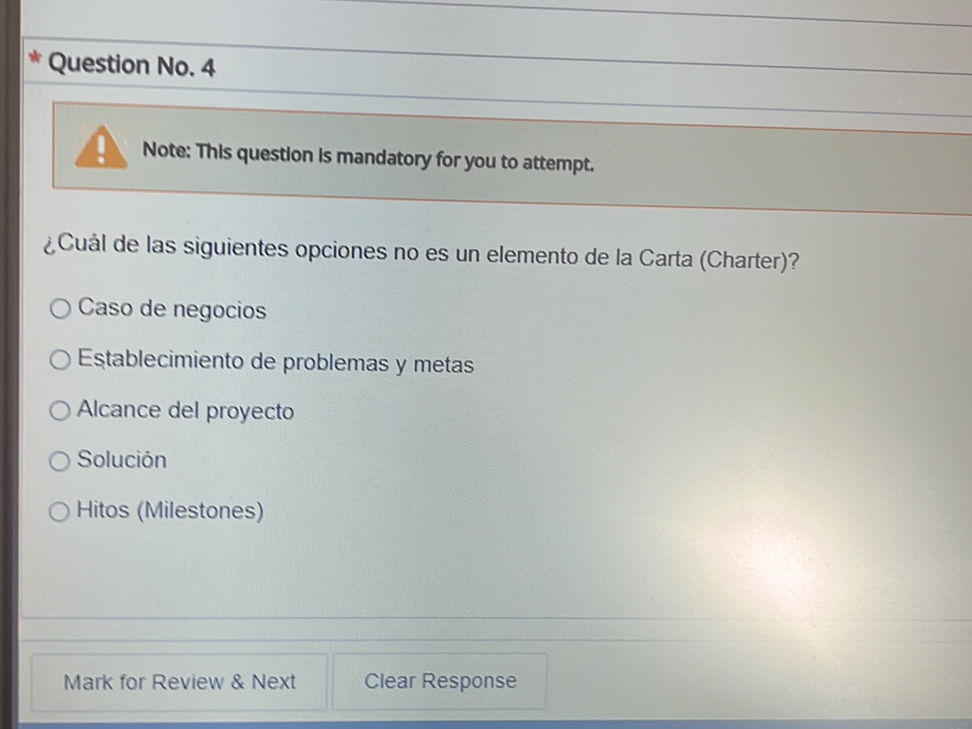 ¿Cuál de las siguientes opciones no es un | StudyX