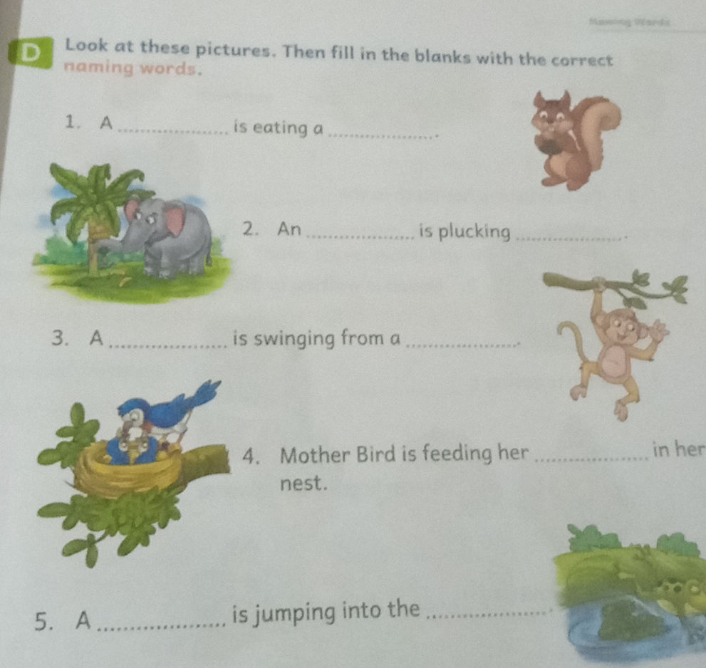 Look at these pictures. Then fill in the | StudyX