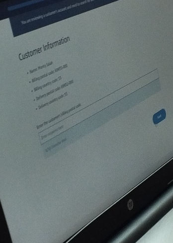 Enter the customer's billing postal code: | StudyX