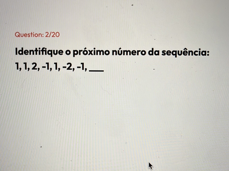 Identifique o próximo número da sequência: | StudyX