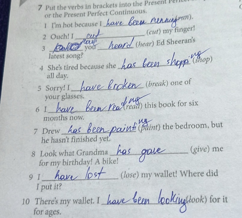 7 Put the verbs in brackets into the Present | StudyX