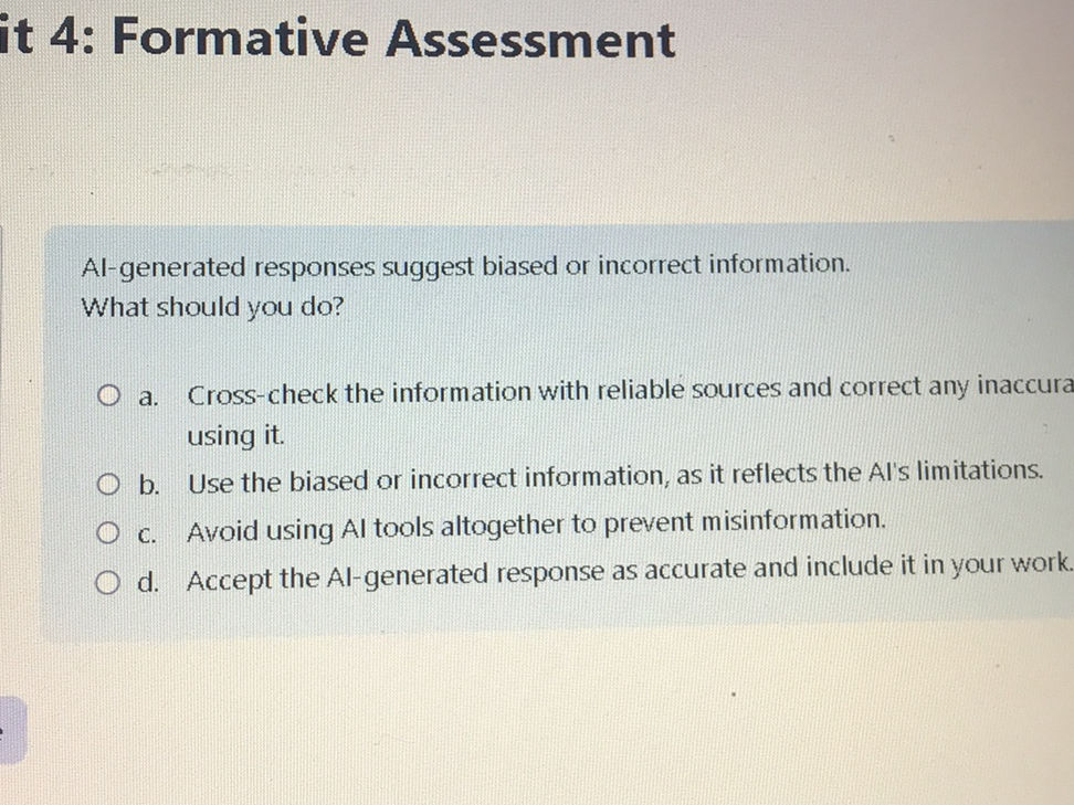 AI-generated responses suggest biased or | StudyX