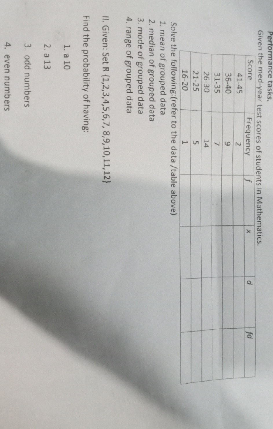 Solve the following: (refer to the data | StudyX