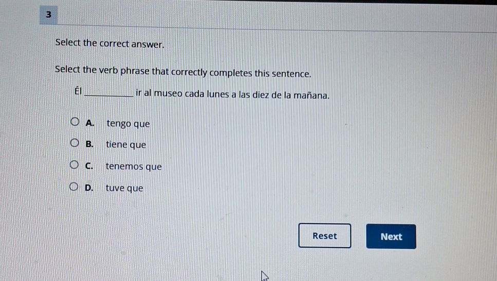 Select the correct answer. Select the verb | StudyX
