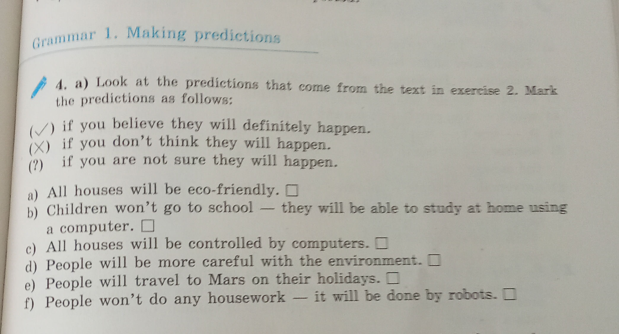 4. a) Look at the predictions that come from | StudyX