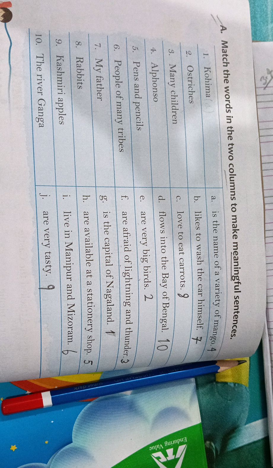 A. Match the words in the two columns to | StudyX