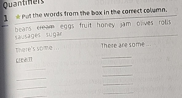 Put the words from the box in the correct | StudyX