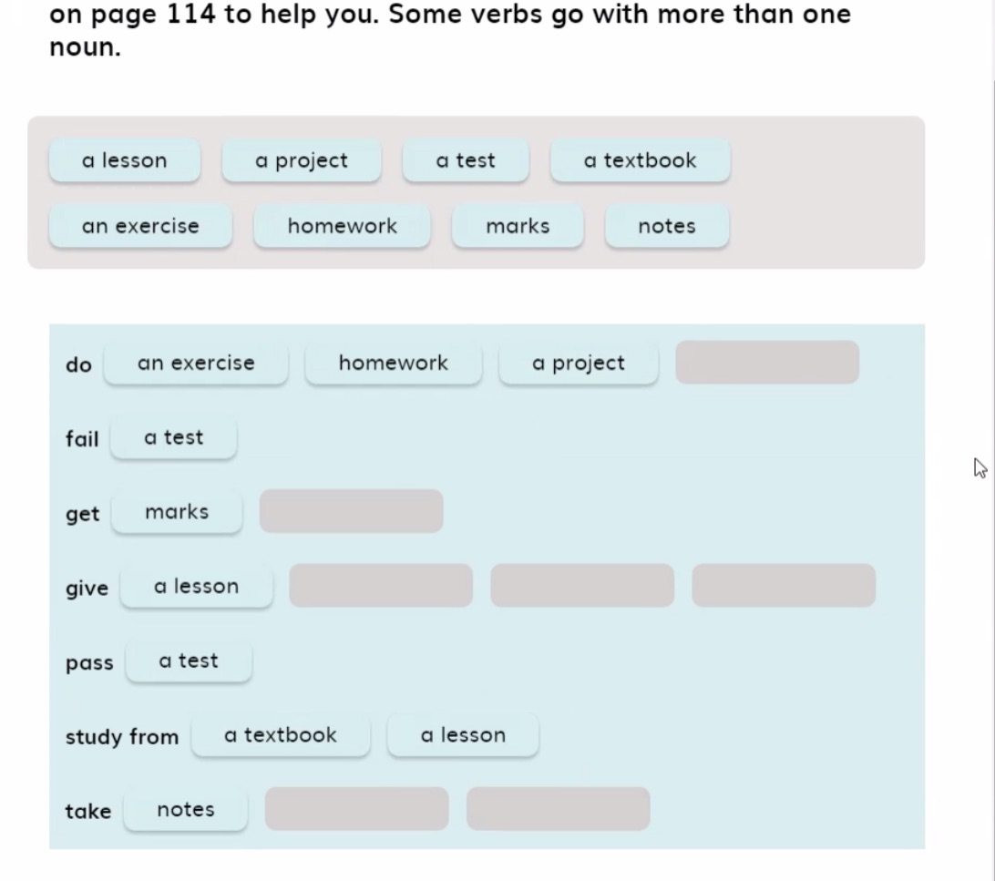 Complete the sentences using the words | StudyX