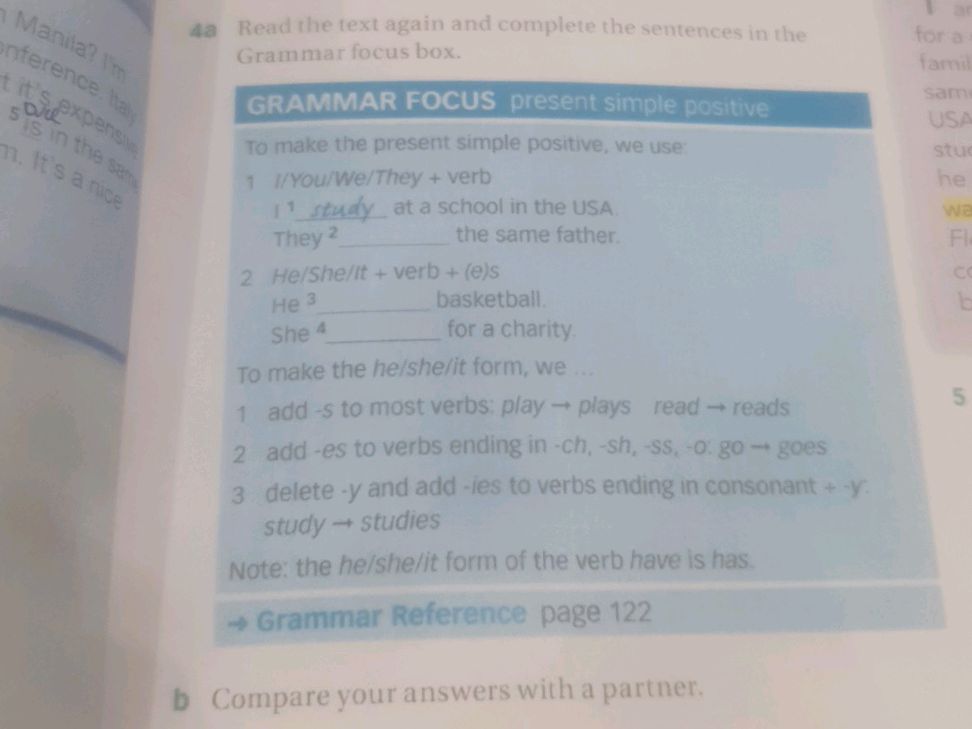 Read the text again and complete the | StudyX