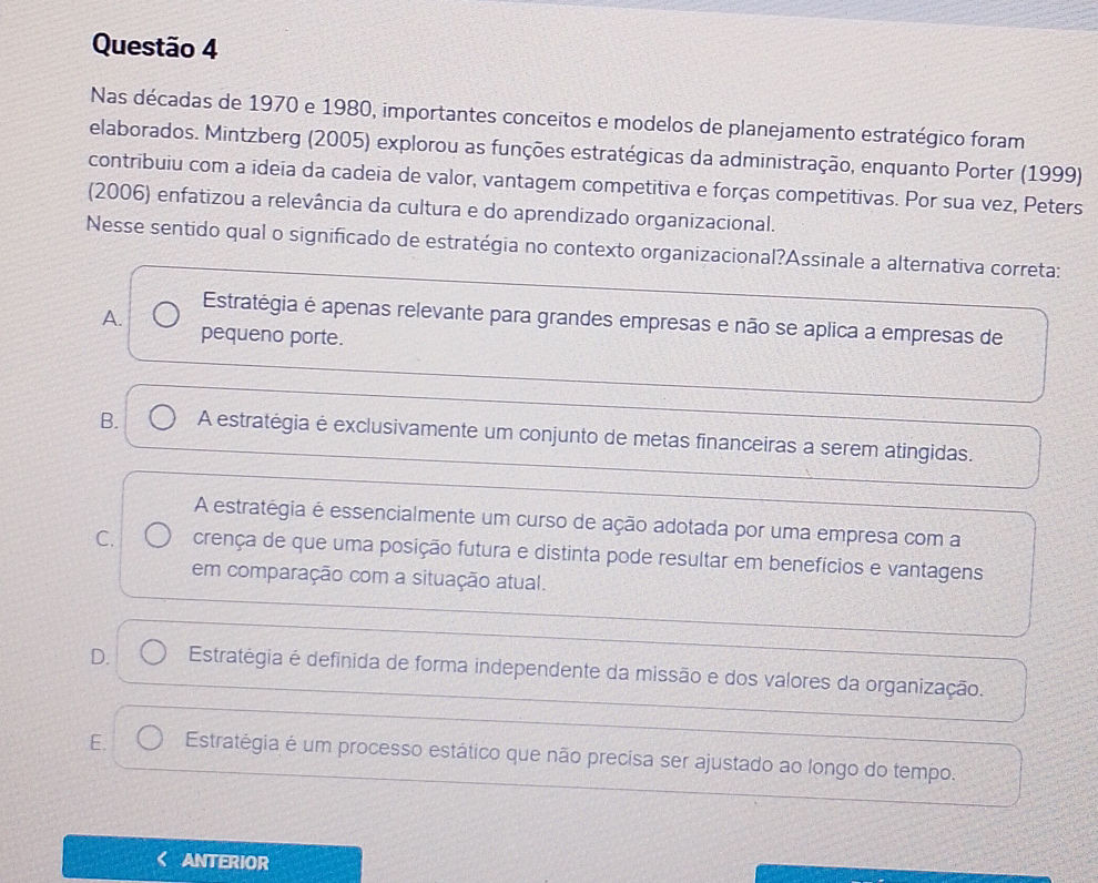 Questão 4 Nas décadas de 1970 e 1980,