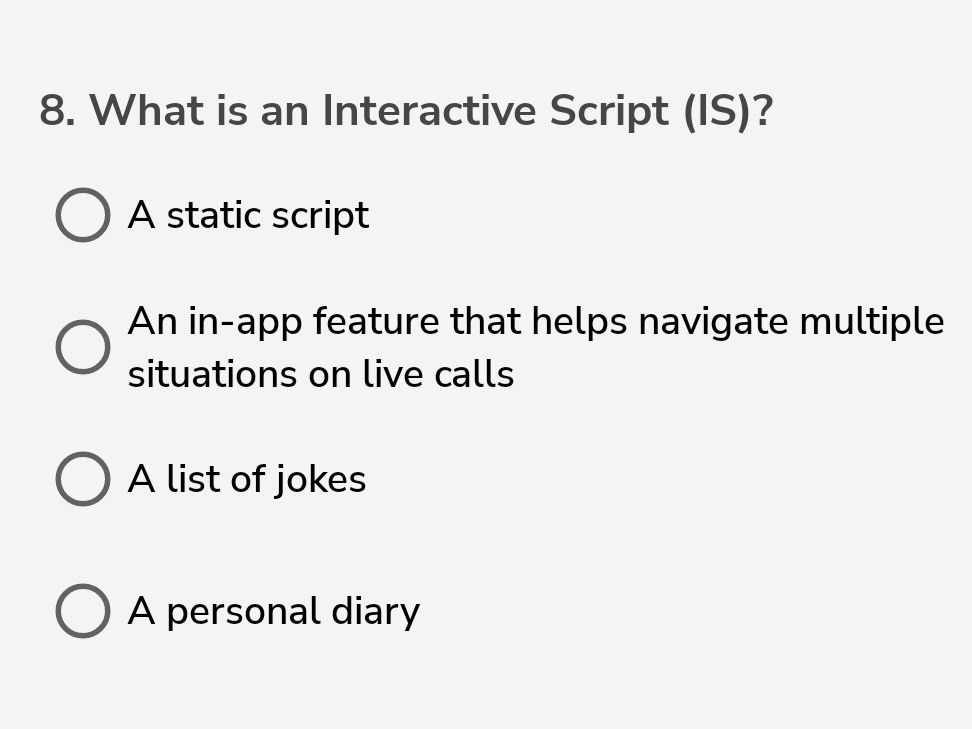 8. What is an Interactive Script (IS)? A | StudyX